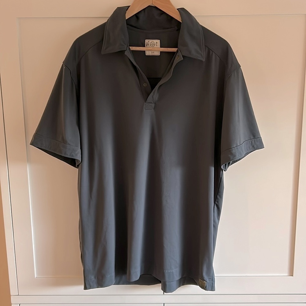 Field and Stream Polo Short Sleeves Shirt Collared Golf Size Large